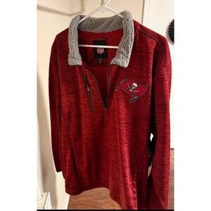 NFL Tampa Bay Buccaneers Red Pullover with Sherpa Collar